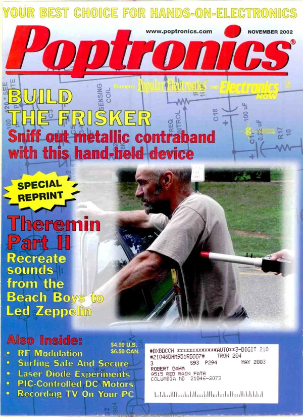 Popular Electronics - November 2002 Cover